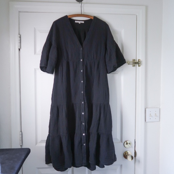 XiRENA Black Midi Dress - Picture 2 of 6